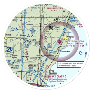 Cain's Field (WS72) VFR Sectional Sticker (30 mile)