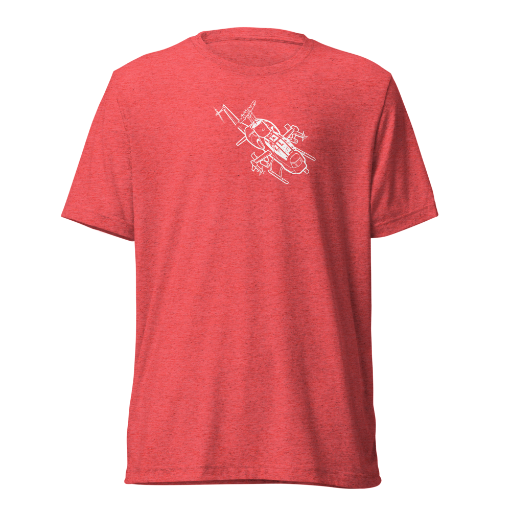Bell AH-1 Cobra Gunship 4 Tri-blend T-Shirt 