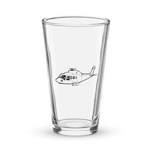 Sikorsky S-76 Utility Helicopter  Shaker Pint Glass