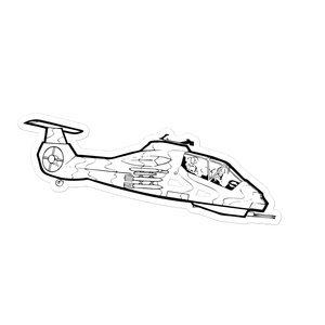 Stealth Reconnaissance Helicopter Sticker