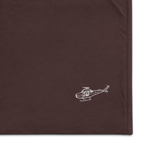 Mysterious Cessna Skyhook Port Authority Embroidered Premium Sherpa Blanket