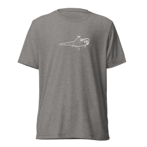 Sikorsky S-51 Pioneer Helicopter Tri-blend T-Shirt