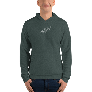 Bell 222 Light Helicopter Bella + Canvas Hoodie