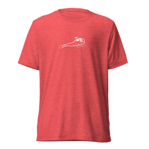 Bell 47J Classic Helicopter Tri-blend T-Shirt