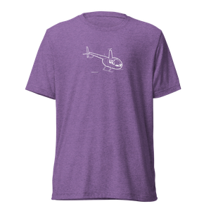Robinson R-44 Light Helicopter Tri-blend T-Shirt