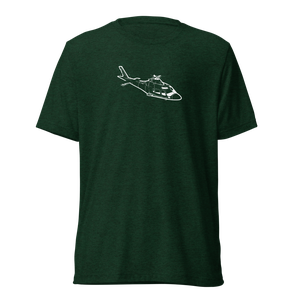 AW109 Multi-Role Helicopter Tri-blend T-Shirt