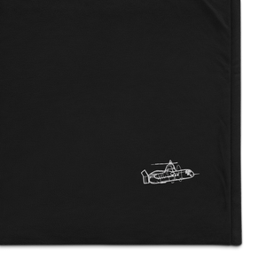 Fairey Rotodyne Hybrid Aircraft Port Authority Embroidered Premium Sherpa Blanket