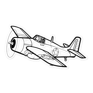 Grumman F4F Wildcat - Naval Fighter 2 Sticker
