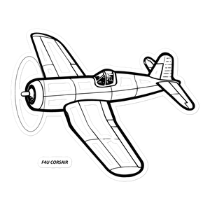 Vought F4U Corsair - Legendary Warbird 3 Sticker