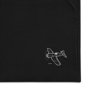Vought F4U Corsair - Legendary Warbird 3 Port Authority Embroidered Premium Sherpa Blanket