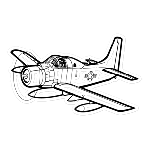 Douglas AD-5Q Skyraider ECM Warrior Sticker