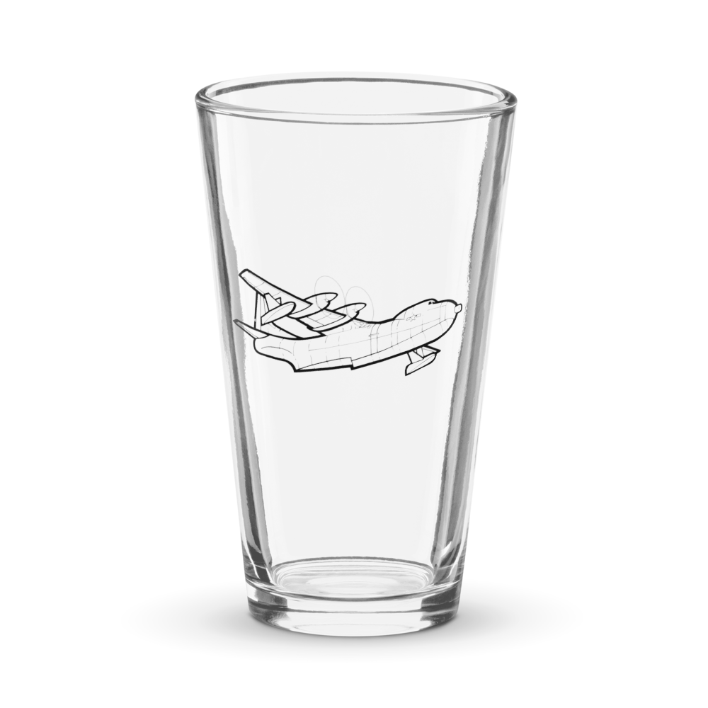 Convair R3Y Tradewind Flying Boat  Shaker Pint Glass 