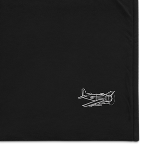 Douglas AD Skyraider - Combat Legend 3 Port Authority Embroidered Premium Sherpa Blanket