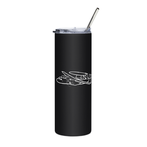 E-2D Hawkeye: The Aerial Sentinel  Stainless Steel Tumbler