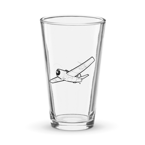 Grumman F4F Wildcat - WWII Hero  Shaker Pint Glass