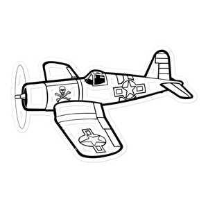 Vought F4U Corsair - The Bent Wing Bird Sticker