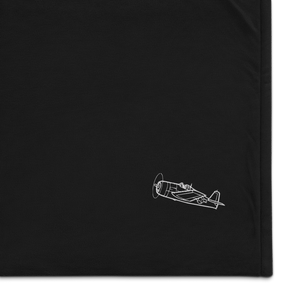 Grumman F6F Hellcat - Air Supremacy Legend 4 Port Authority Embroidered Premium Sherpa Blanket