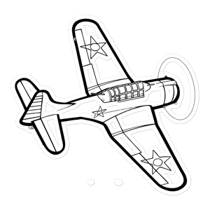 Douglas SBD Dauntless - WWII Hero 3 Sticker