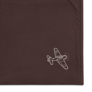 Douglas SBD Dauntless - WWII Hero 3 Port Authority Embroidered Premium Sherpa Blanket