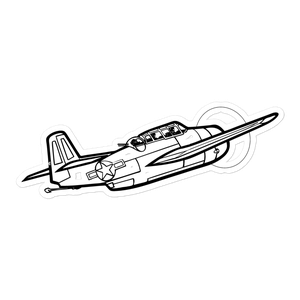 Grumman TBF Avenger Torpedo Bomber Sticker