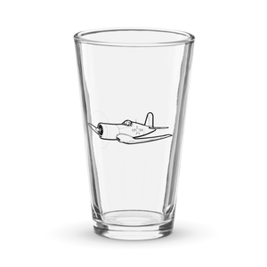 Vought F4U-4 Corsair Warrior  Shaker Pint Glass