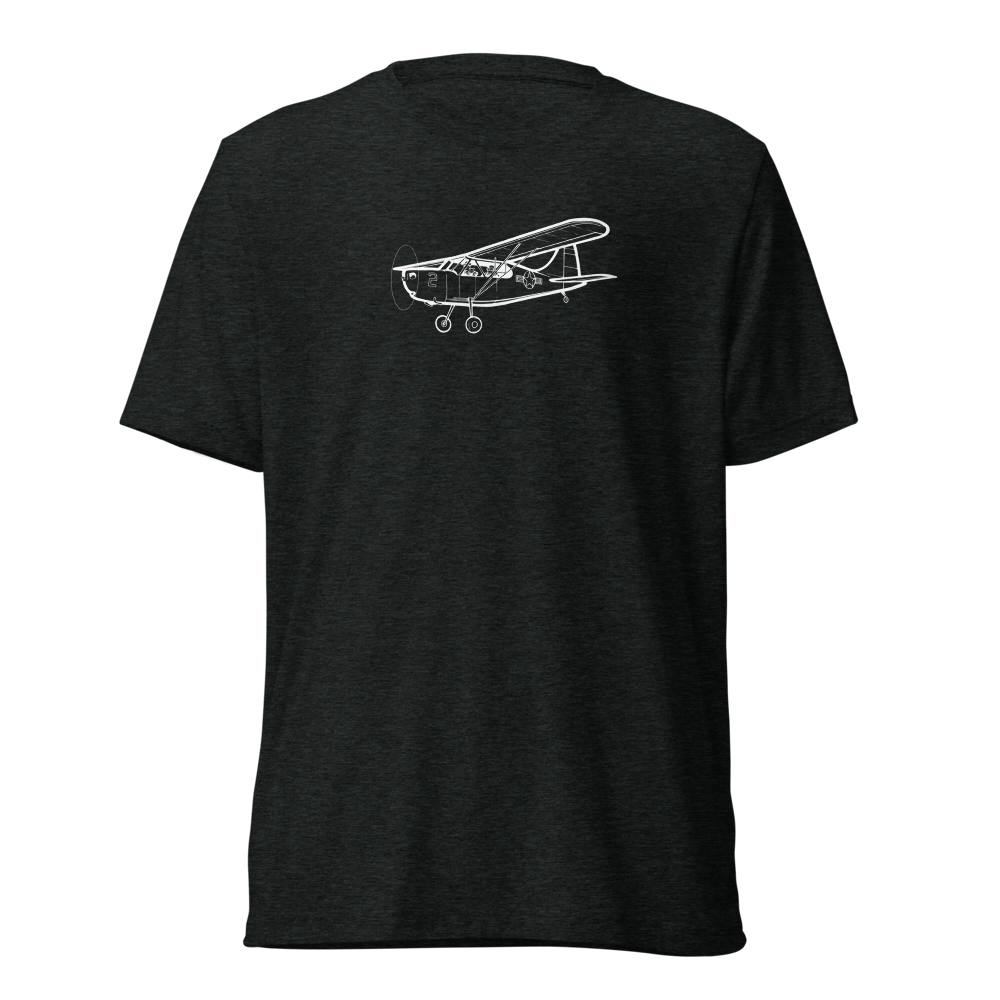 Stinson L-5 Sentinel - The Flying Jeep Tri-blend T-Shirt 