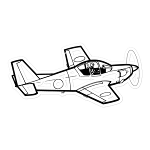 Fuji T-5 Trainer Aircraft Sticker