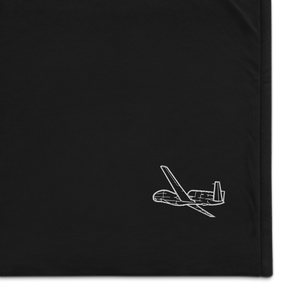 Global Hawk High-Altitude UAV 2 Port Authority Embroidered Premium Sherpa Blanket