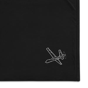 General Atomics Ikhana UAV Port Authority Embroidered Premium Sherpa Blanket