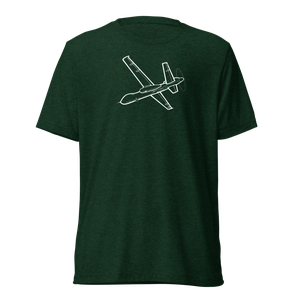 General Atomics Ikhana UAV Tri-blend T-Shirt