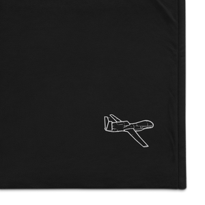 Global Hawk High-Altitude UAV Port Authority Embroidered Premium Sherpa Blanket
