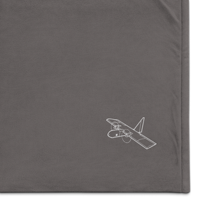 Dragon Eye UAV Reconnaissance Port Authority Embroidered Premium Sherpa Blanket