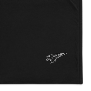 Saab JAS 39 Gripen - The Smart Fighter 2 Port Authority Embroidered Premium Sherpa Blanket