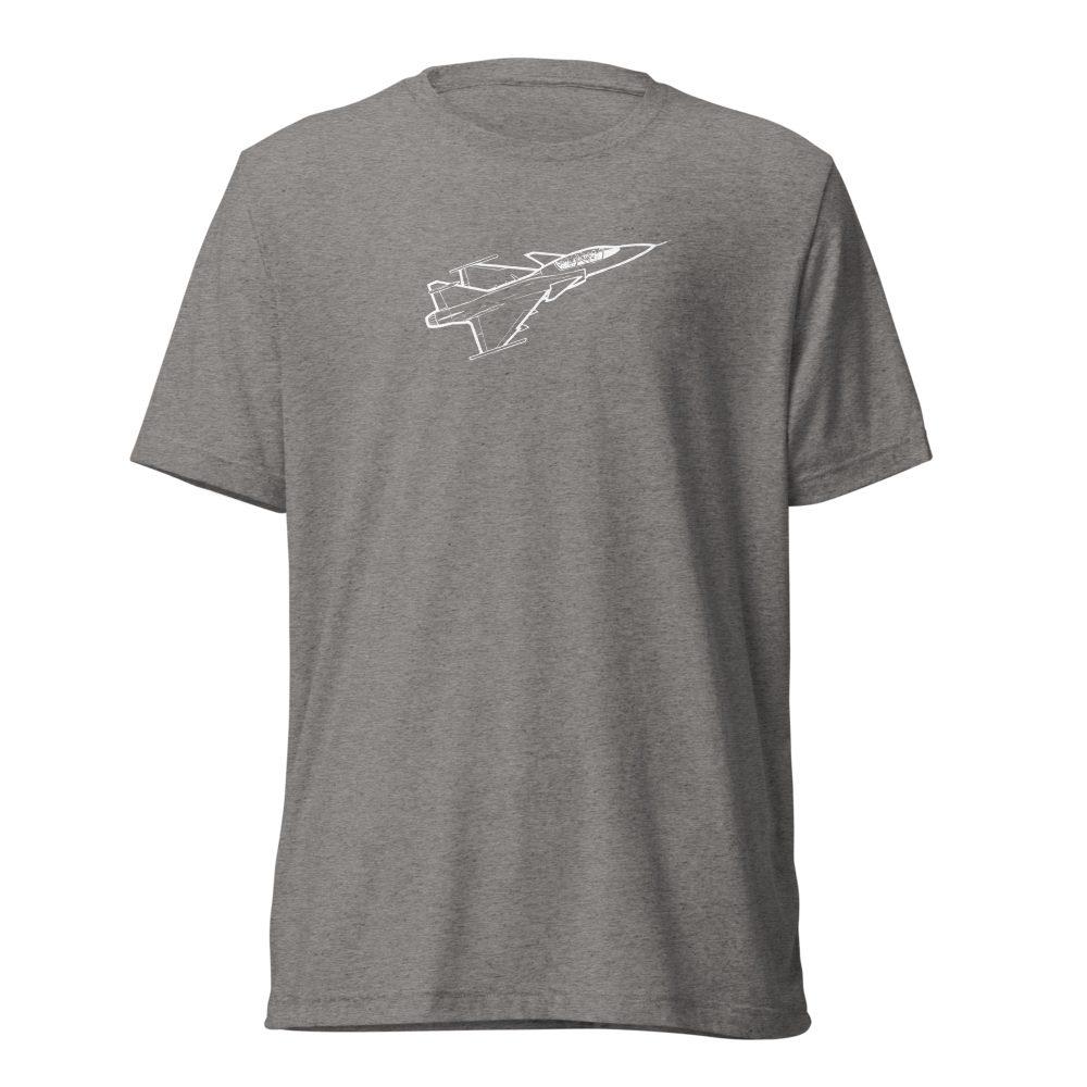 Saab JAS 39 Gripen - The Smart Fighter 2 Tri-blend T-Shirt 
