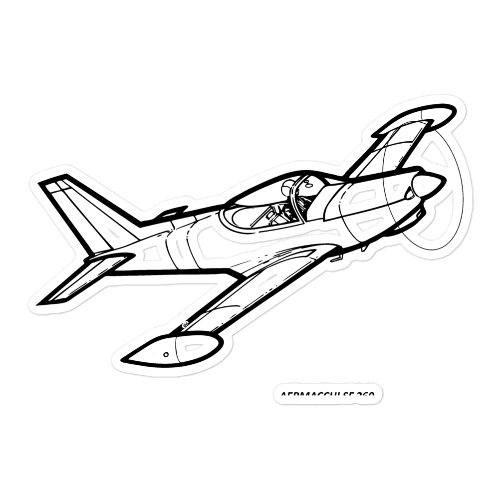 Aermacchi SF.260 Trainer and Aerobatic Aircraft Sticker - Leonardo S.p ...