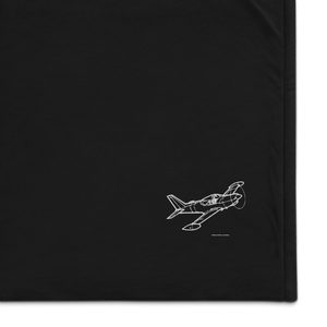 Aermacchi SF.260 Trainer and Aerobatic Aircraft Port Authority Embroidered Premium Sherpa Blanket
