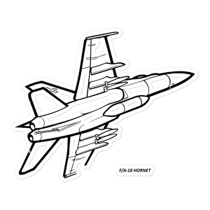 F/A-18 Hornet Multirole Fighter Sticker