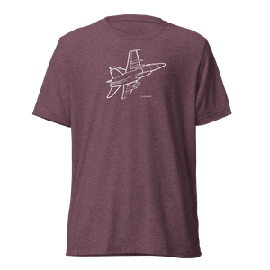 F/A-18 Hornet Multirole Fighter Tri-blend T-Shirt