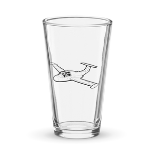 Morane-Saulnier MS 760 Paris Jet Trainer  Shaker Pint Glass