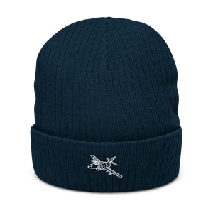 Super Étendard French Naval Fighter Atlantis Recycled Cuffed Beanie