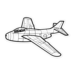 SAAB 29 'Flying Barrel' Sticker