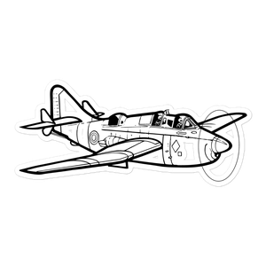 Fairey Gannet Anti-Submarine Warrior Sticker