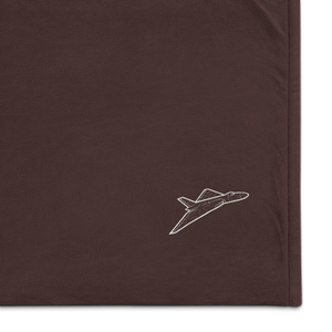 Avro Vulcan Cold War Legend Port Authority Embroidered Premium Sherpa Blanket