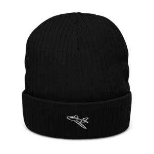 Dassault Mystere IV Jet Fighter Atlantis Recycled Cuffed Beanie
