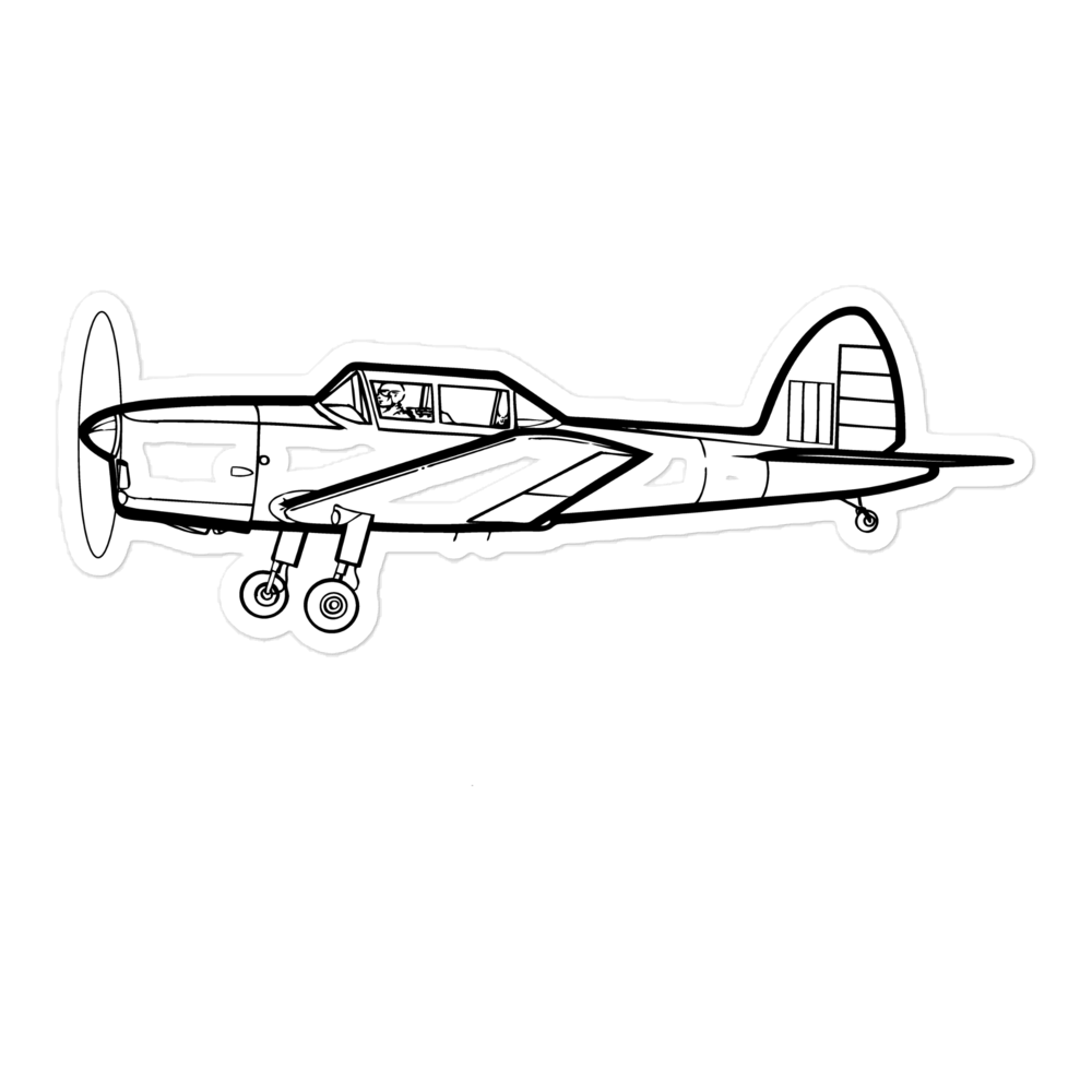 De Havilland Chipmunk Trainer Sticker - De Havilland at Aeroswag