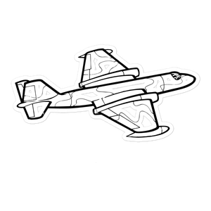 English Electric Canberra Bomber Sticker