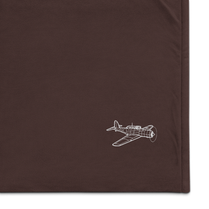 Blackburn Skua Dive Bomber Port Authority Embroidered Premium Sherpa Blanket