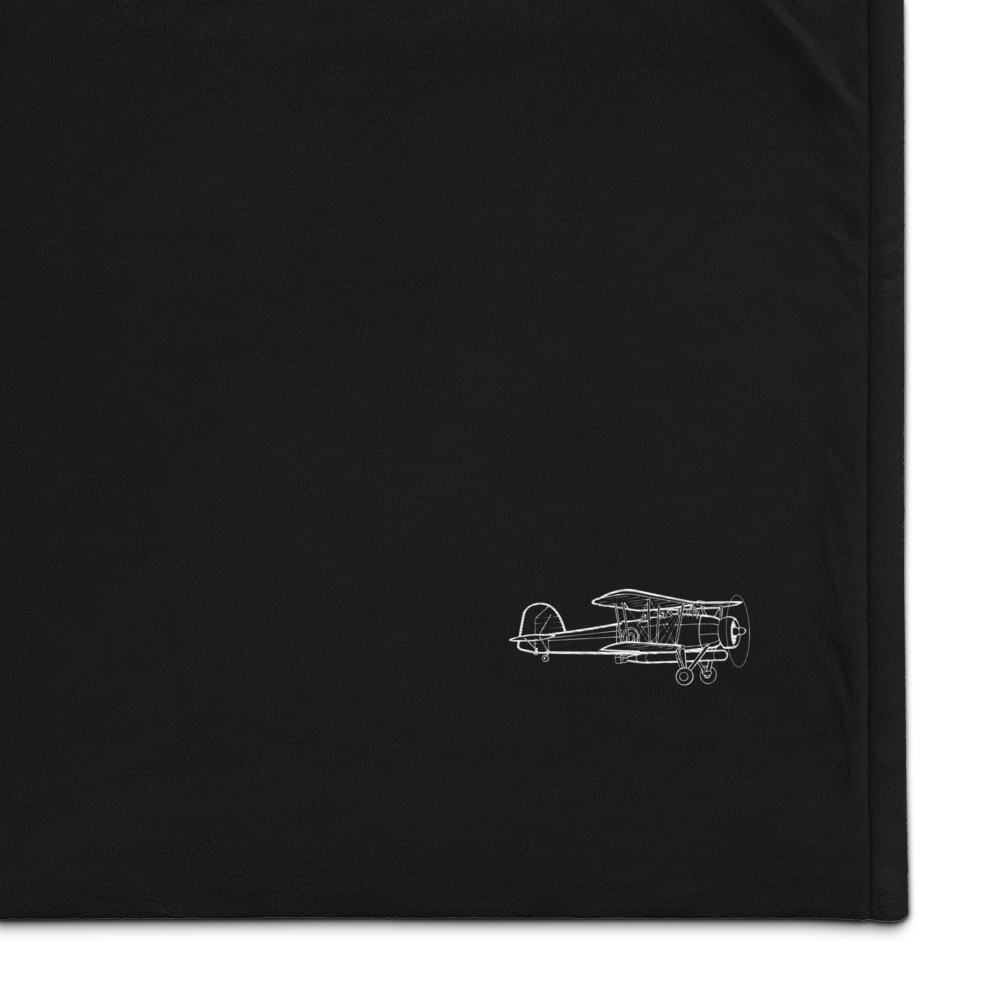 Fairey Swordfish: WWII Naval Legend Port Authority Embroidered Premium Sherpa Blanket 