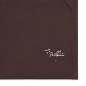 De Havilland Canada Dash 7 Port Authority Embroidered Premium Sherpa Blanket