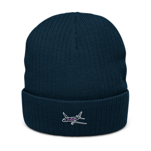Airbus A320 - Aviation Icon Atlantis Recycled Cuffed Beanie